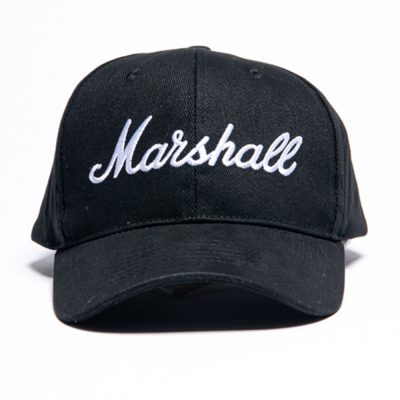 Gorra Marshall Clásica con logo blanco en artikulos.co Foto 1